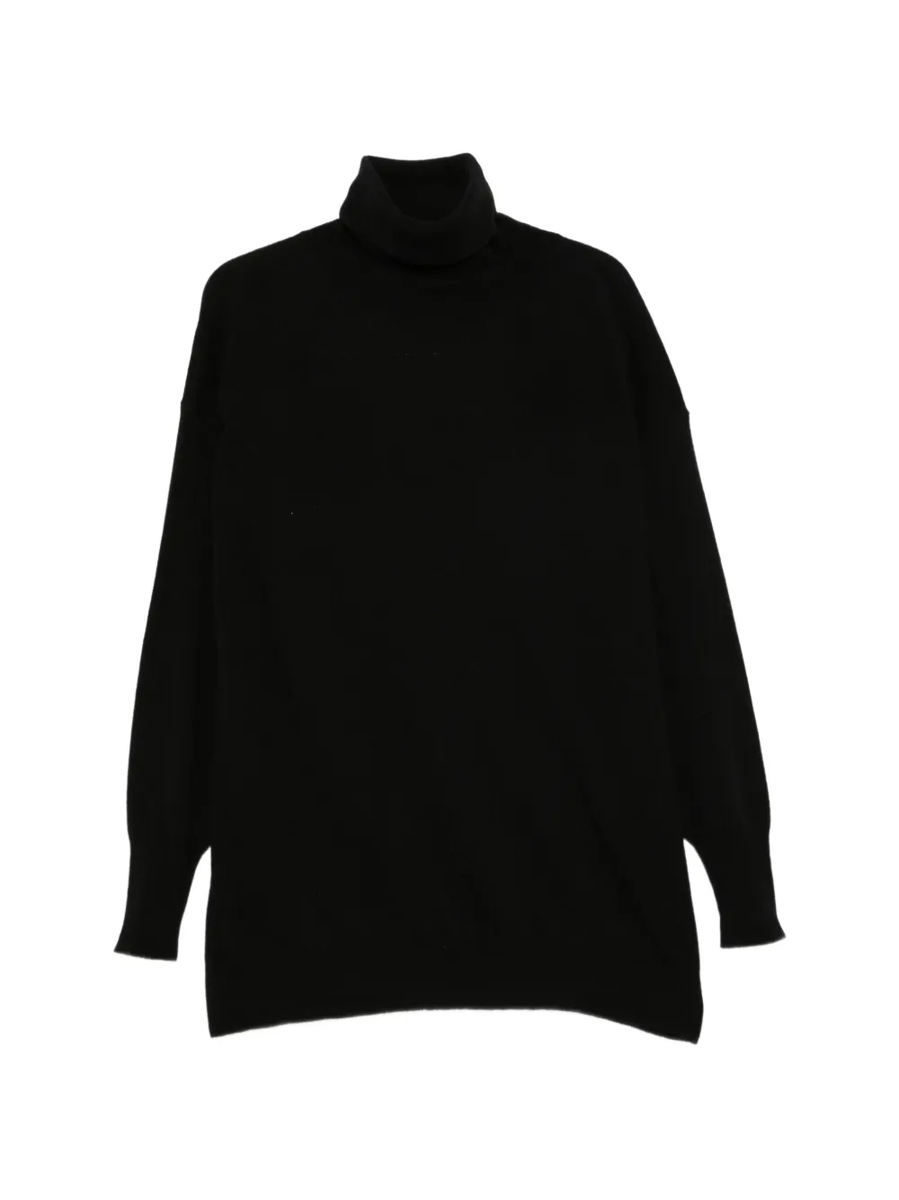 LABORATORIO CAPRI roll-neck long-sleeve sweater - Nero