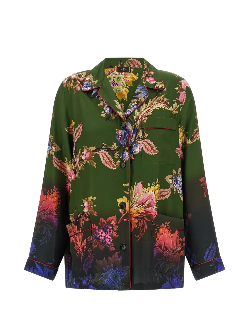 ETRO floral print shirt - Grün