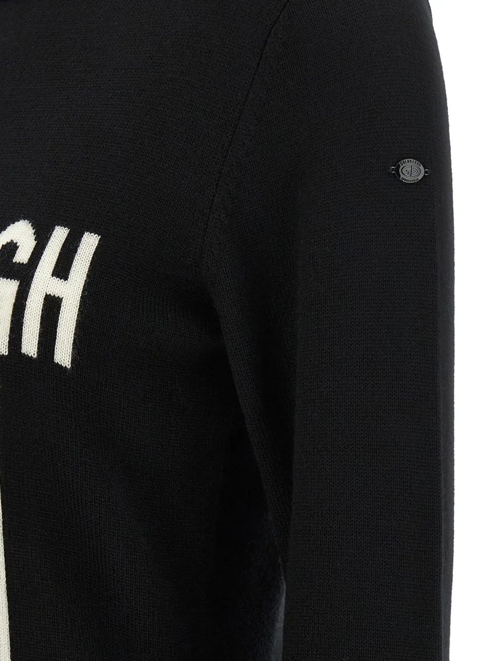 Goldbergh Hoi logo-intarsia sweater Zwart