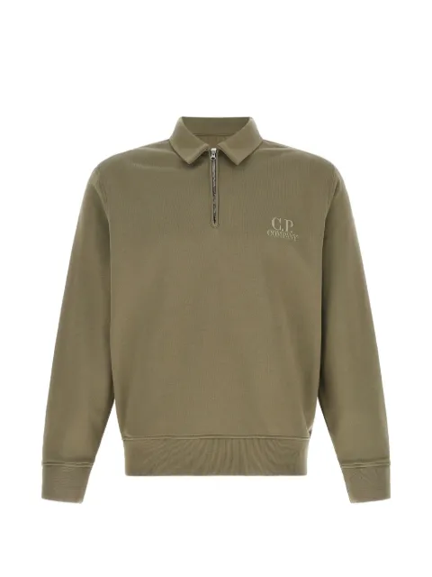 C.P. Company half-zip logo-embroidered sweater