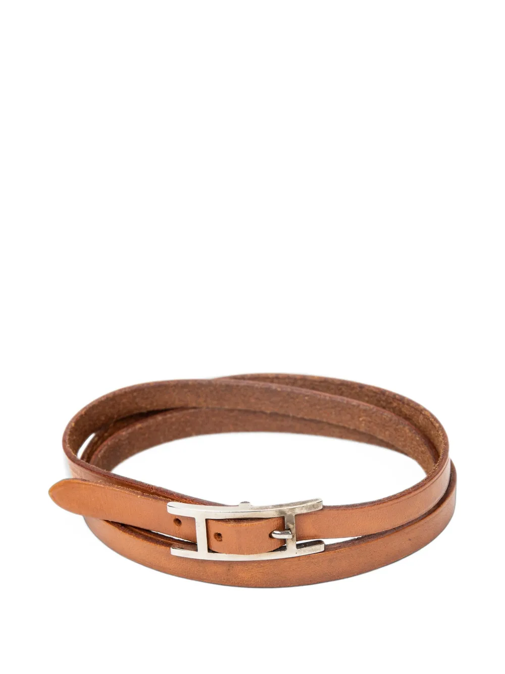 Hermès Pre-Owned Behapi Triple Tour bracelet - Brown