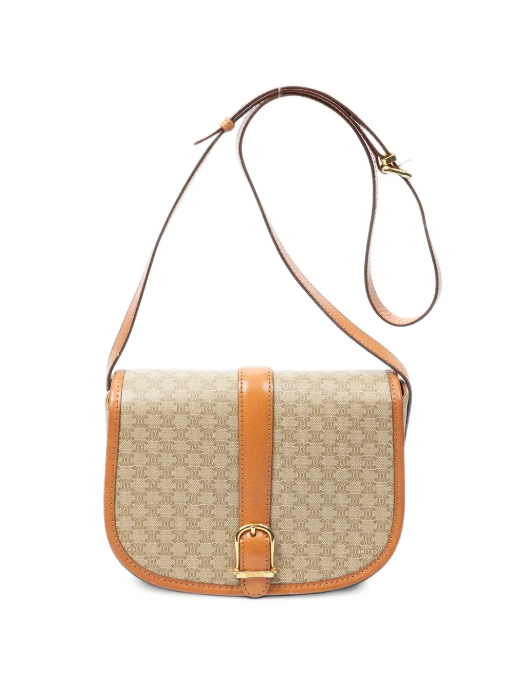Celine Pre-Owned Macadam flap shoulder bag - Neutrals