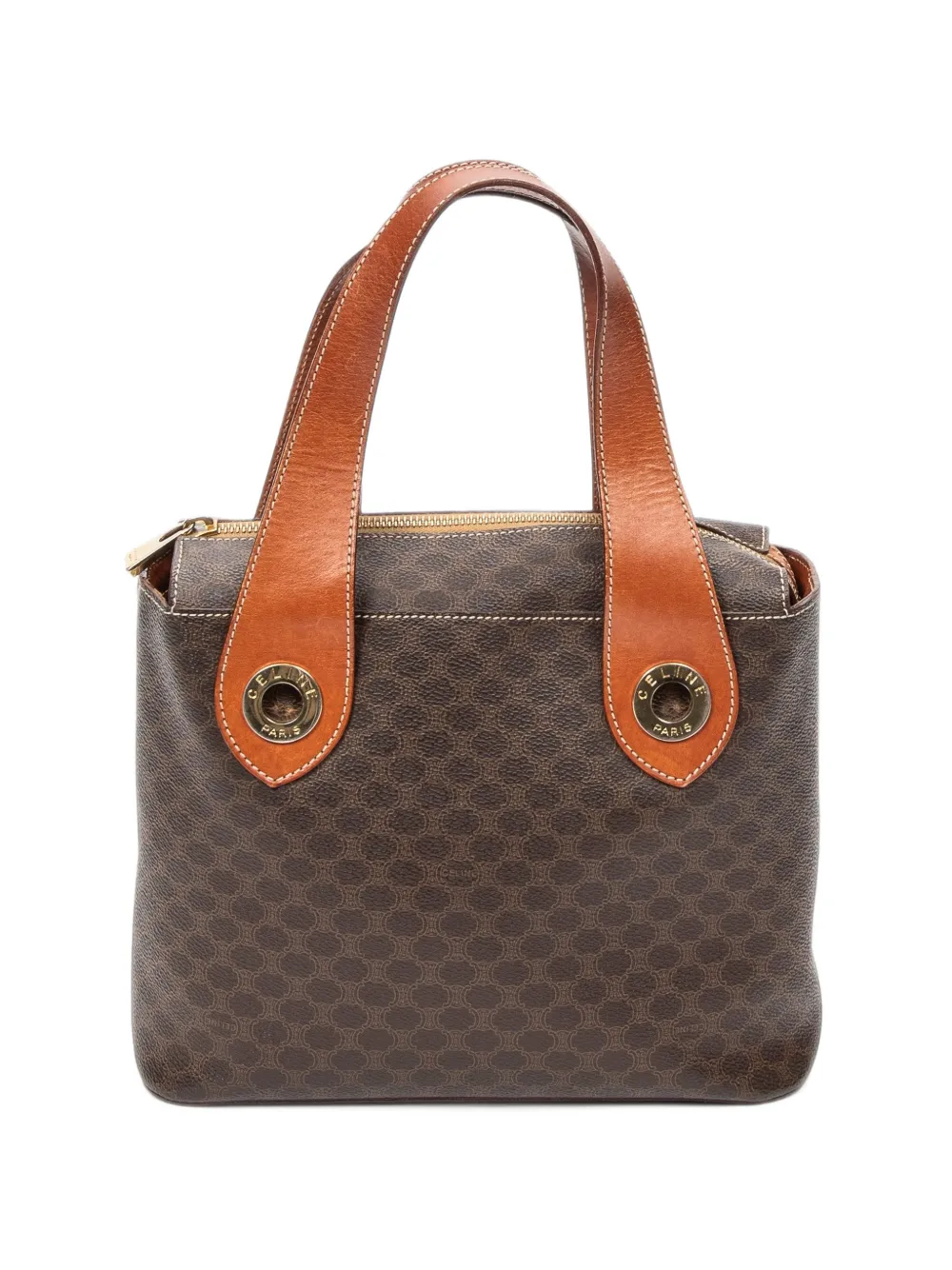 Celine Pre-Owned Macadam zip tote bag - Marrone