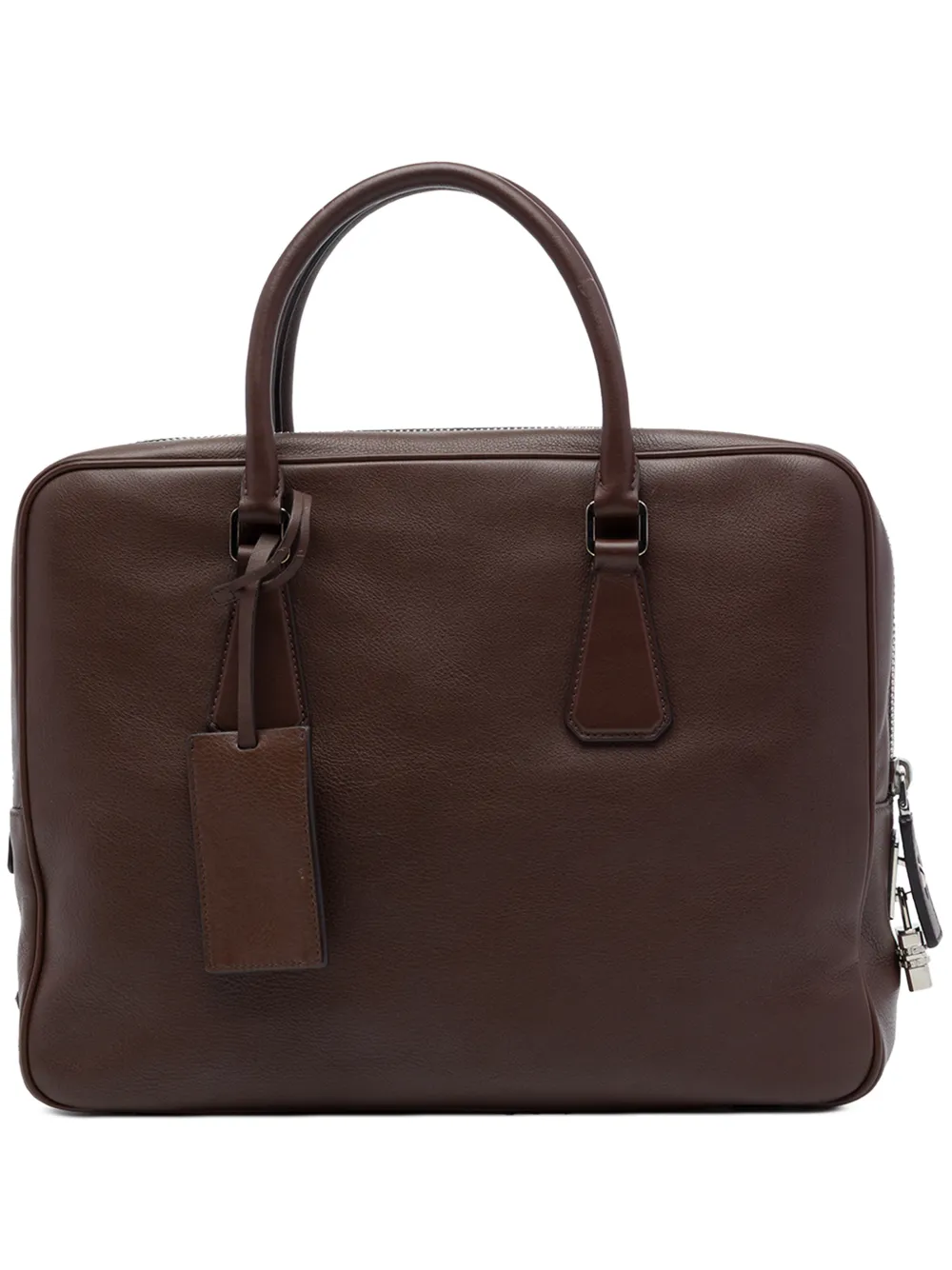 Prada Pre-Owned 2013-2026 Leather business bag - Marrone