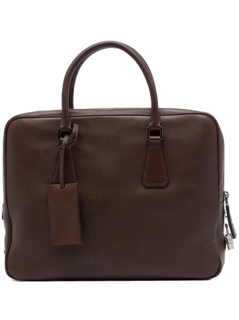 Prada Pre-Owned 2013-2026 Leather business bag