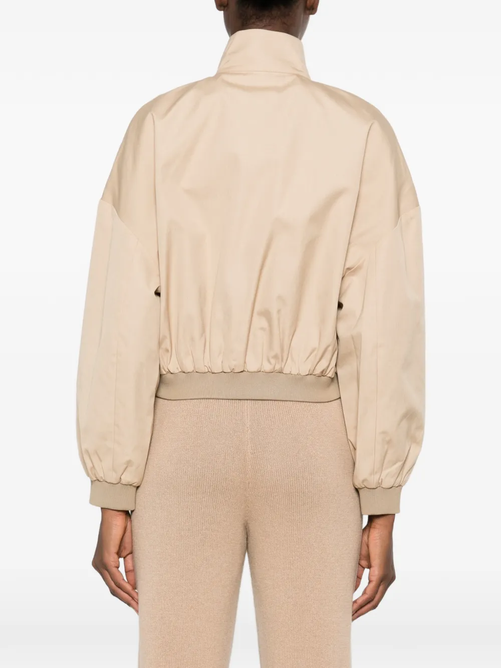 Sporty & Rich Gora reversible gingham-check jacket Beige