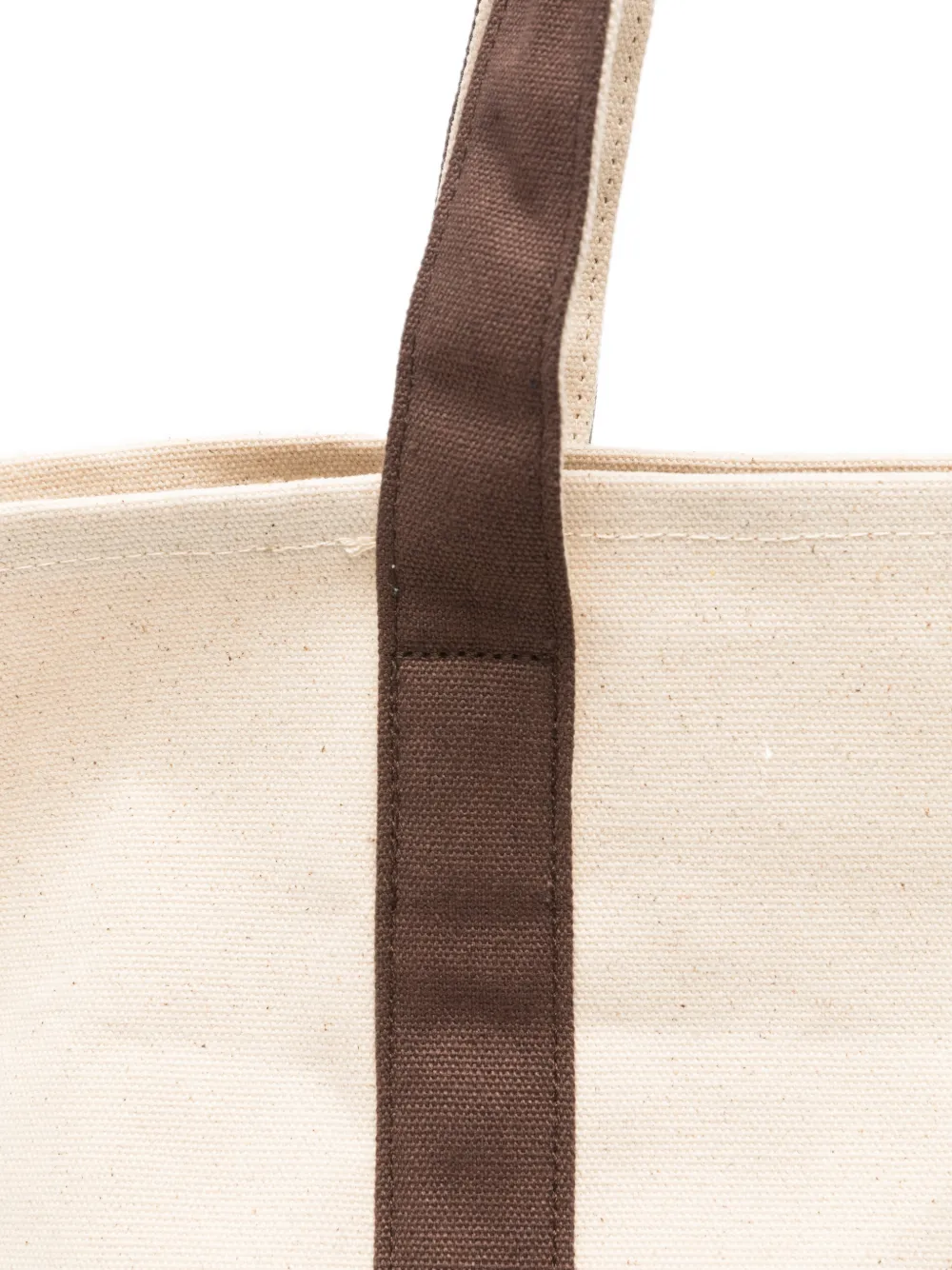 Sporty & Rich medium Mona logo-embroidered tote bag Beige