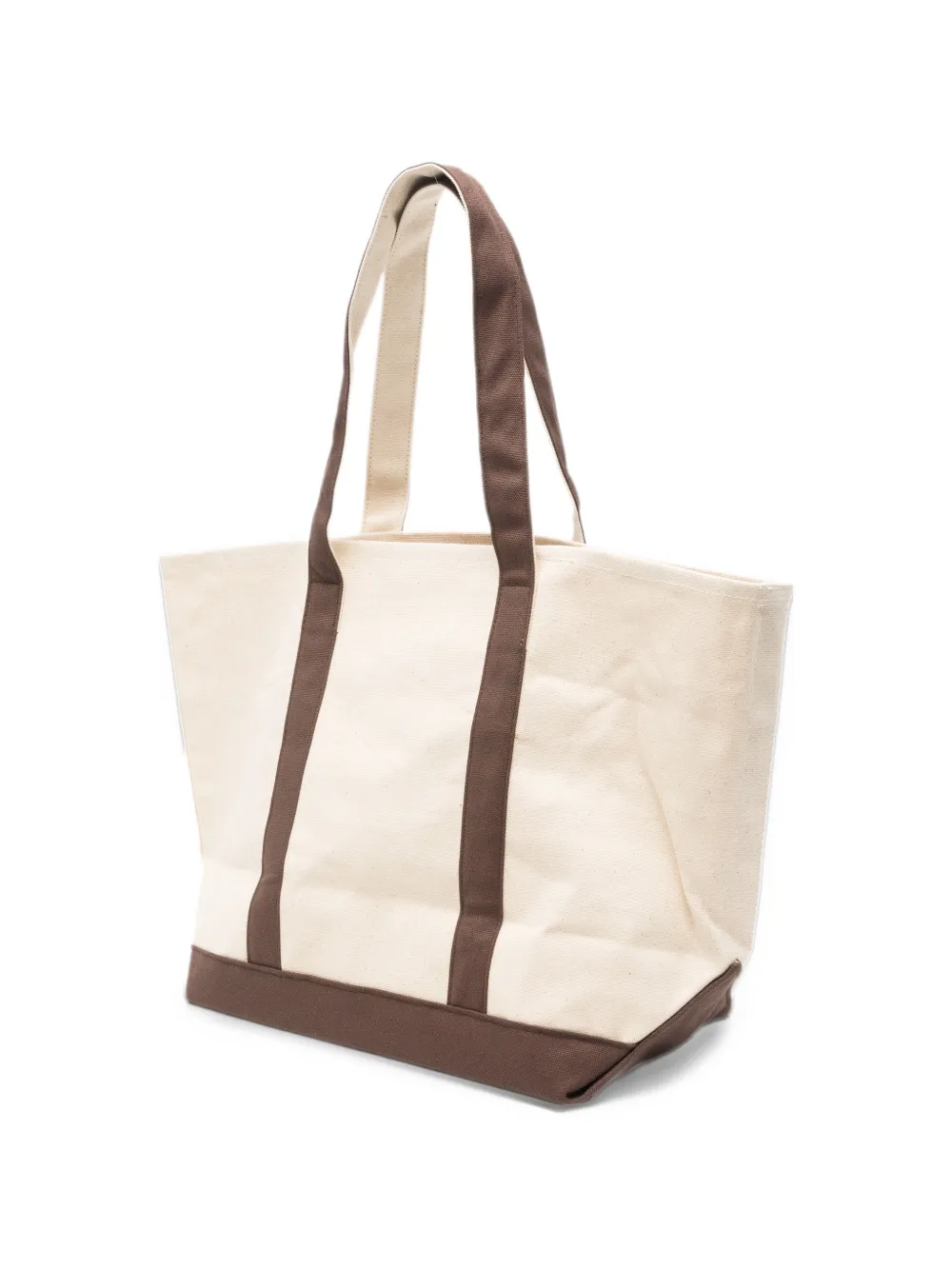 Sporty & Rich medium Mona logo-embroidered tote bag Beige