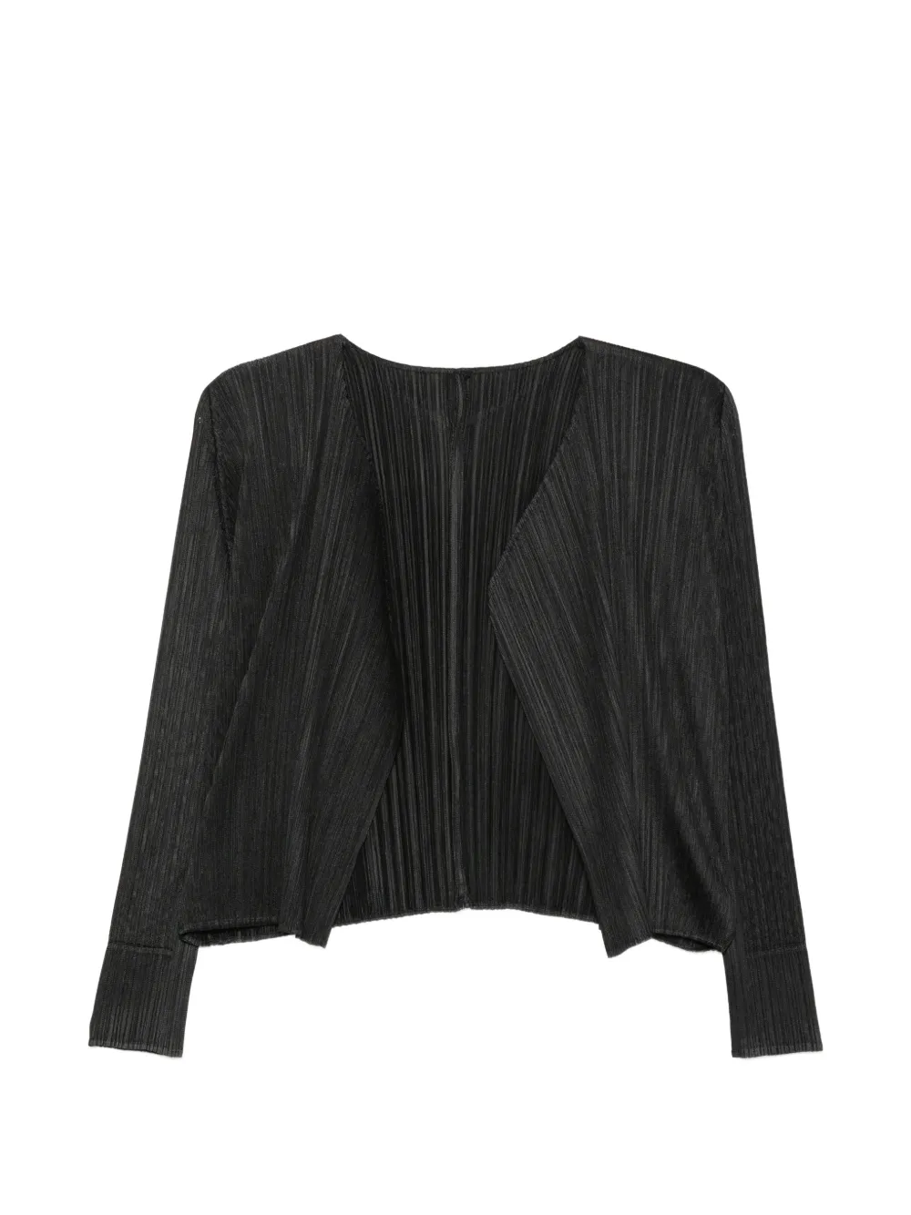 Pleats Please Issey Miyake pleated high-neck top - Nero