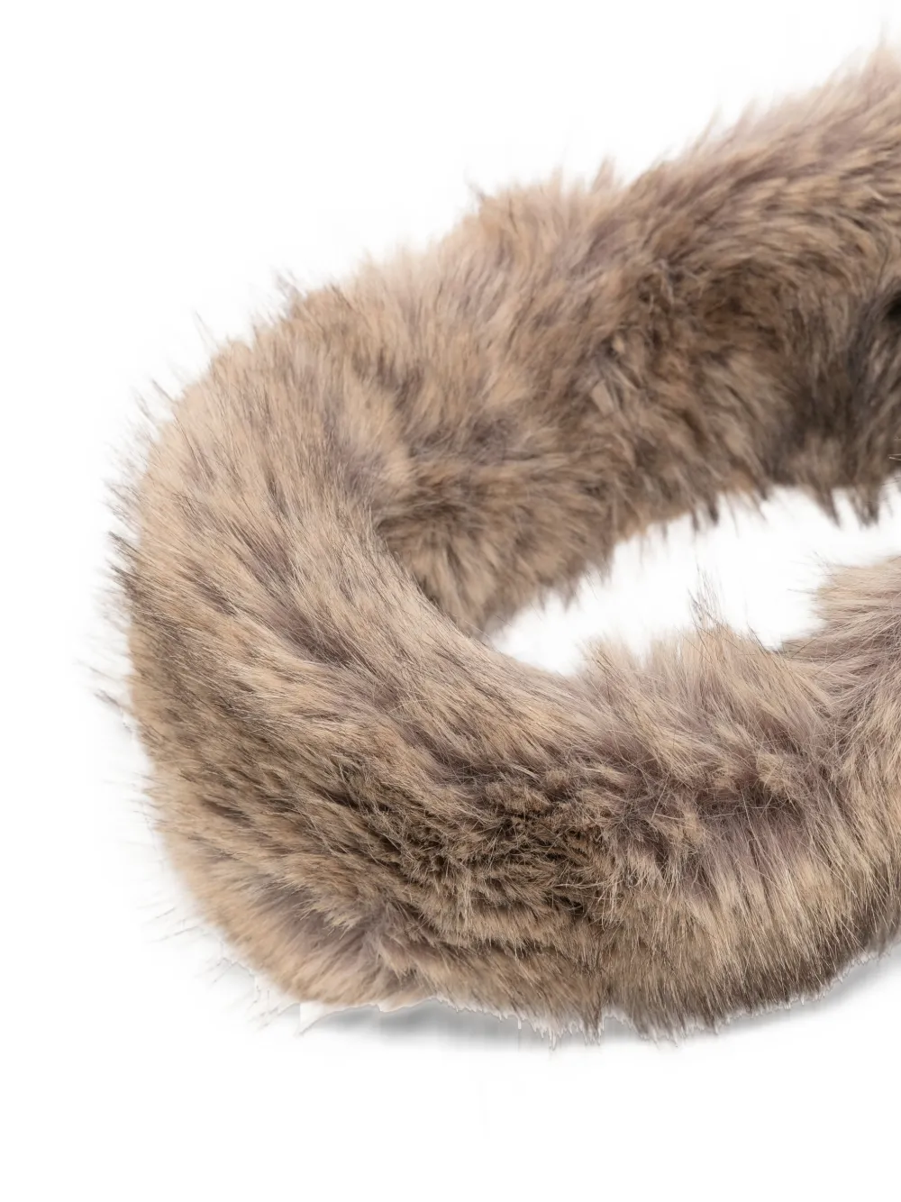 STAND STUDIO Zephyra faux-fur headband Beige