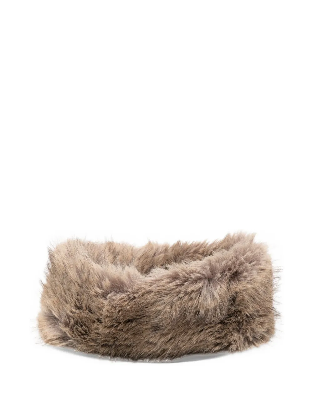 STAND STUDIO Zephyra faux-fur headband - Toni neutri