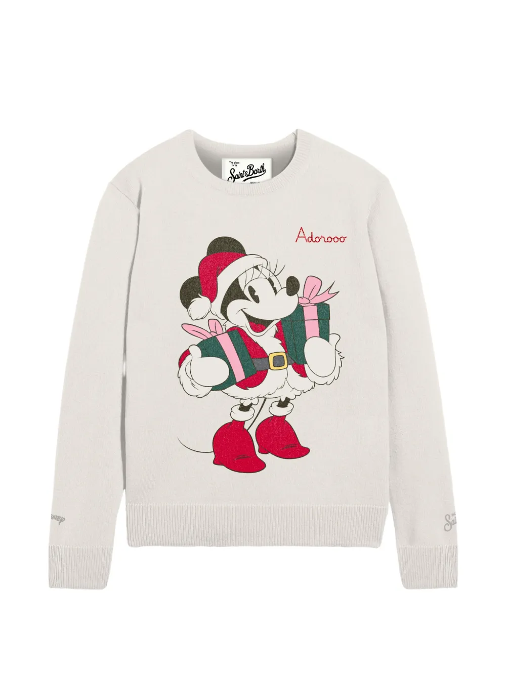 MC2 Saint Barth New Queen Mickey Mouse intarsia-knit sweater Beige