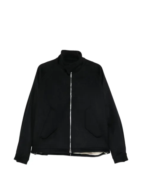 New York Resident funnel-neck zip-up jacket