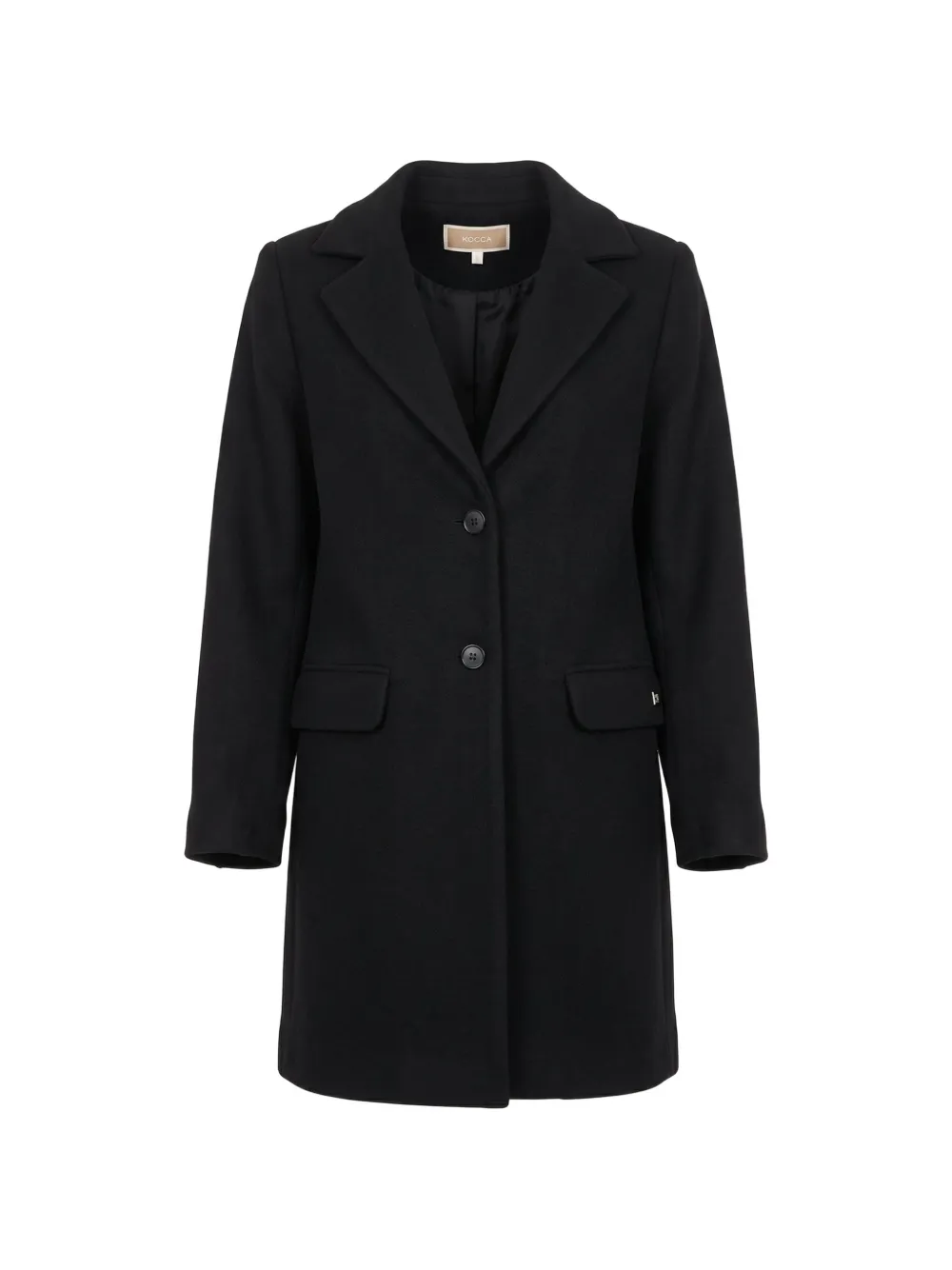 Kocca single-breasted notched-lapels coat - Nero