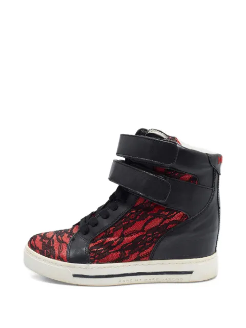 Marc By Marc Jacobs lace-layered wedge sneakers