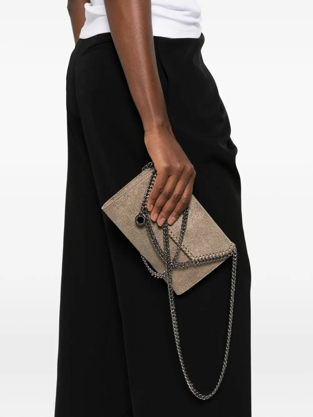 Stella McCartney Falabella tiny shoulder bag Beige