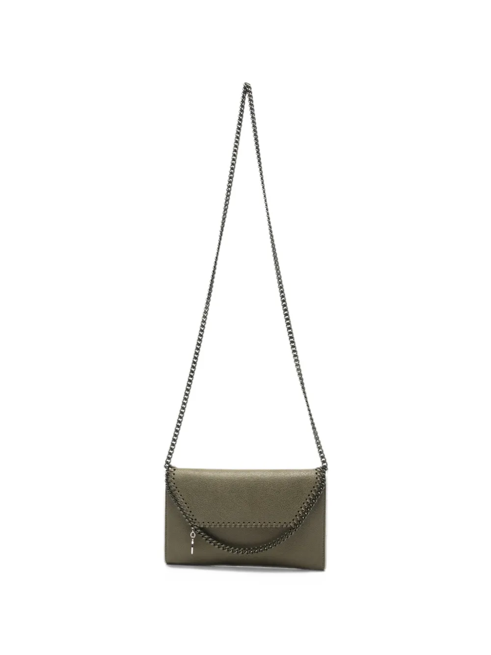 Stella McCartney Falabella chain-trim shoulder bag - Verde
