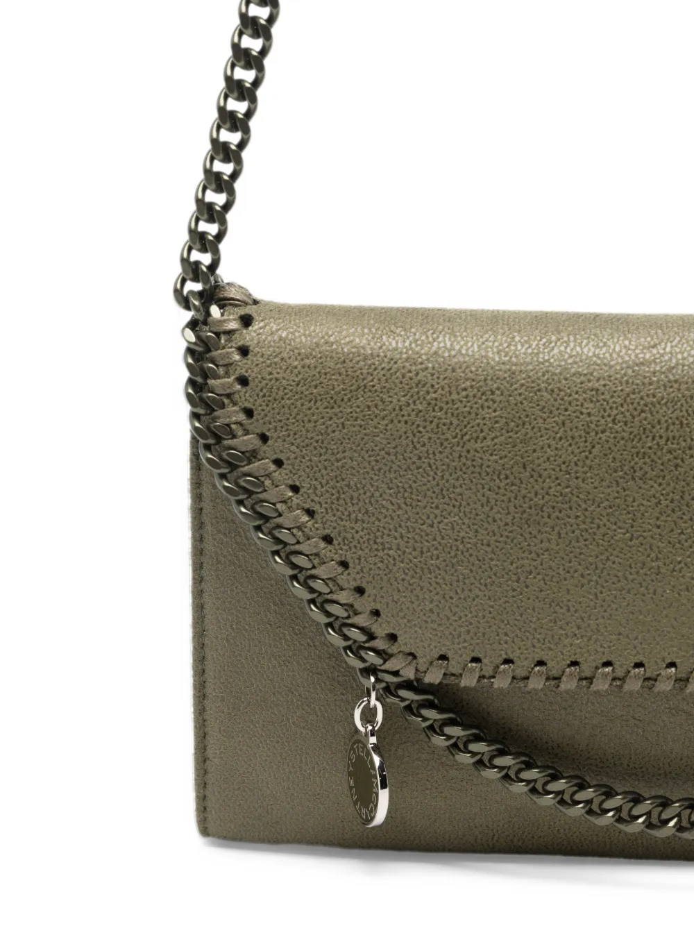Stella McCartney Falabella chain-trim shoulder bag Groen