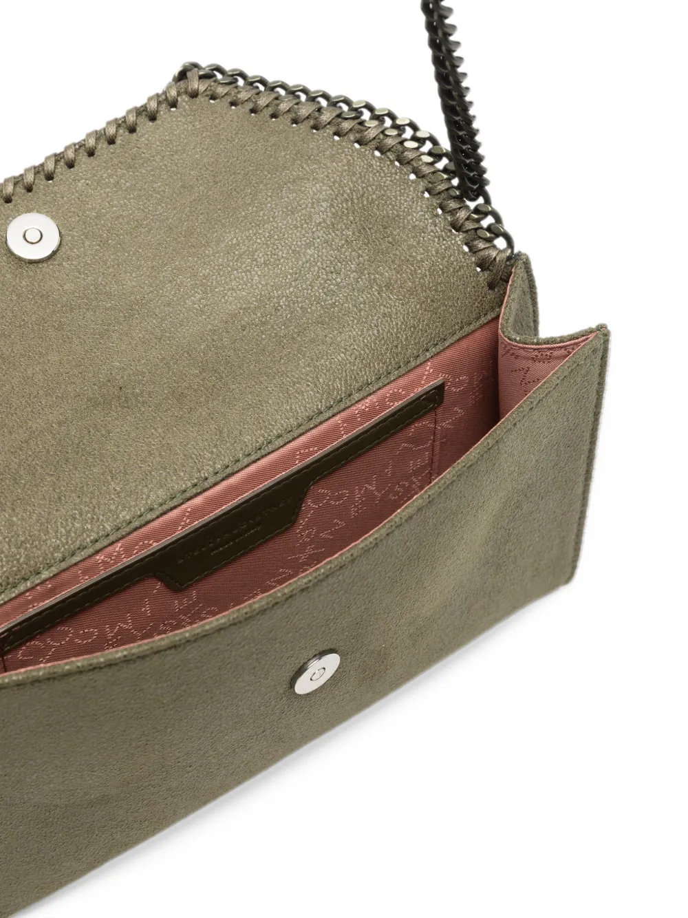 Stella McCartney Falabella chain-trim shoulder bag Groen