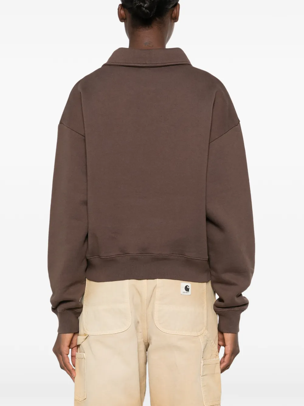 Sporty & Rich logo-embroidered sweatshirt Bruin