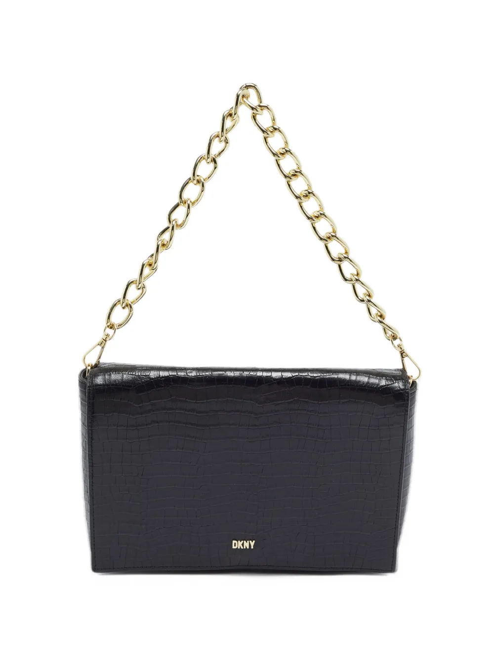 DKNY Vintage 2022 large Taylor embossed shoulder bag - Nero