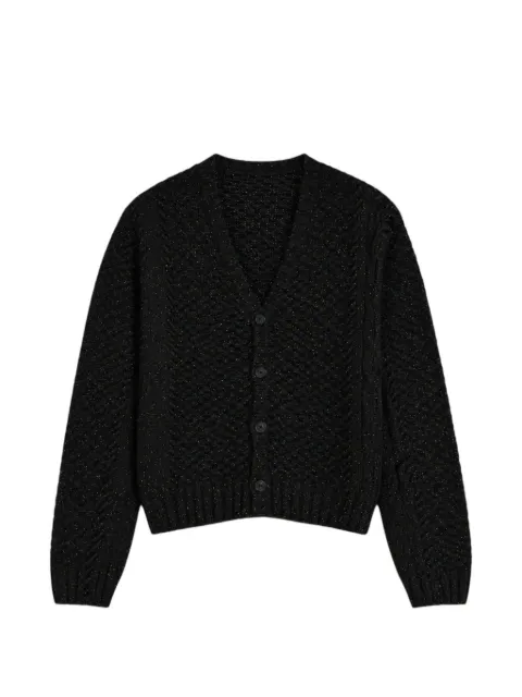 Arte Antwerp speckle cable-knit cardigan