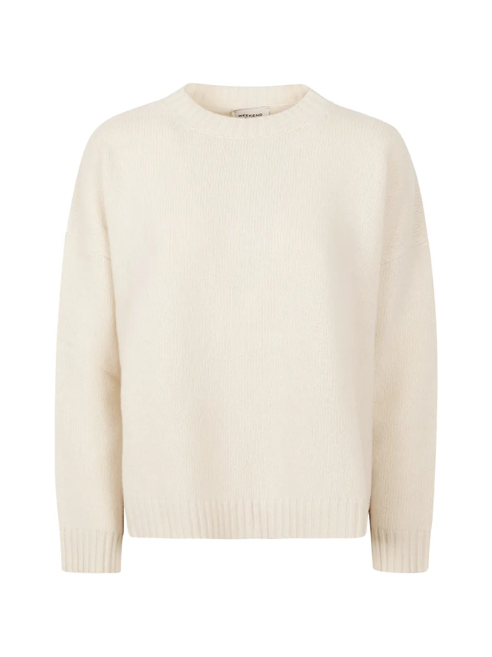Weekend Max Mara ribbed-knit crew-neck sweater - Weiß