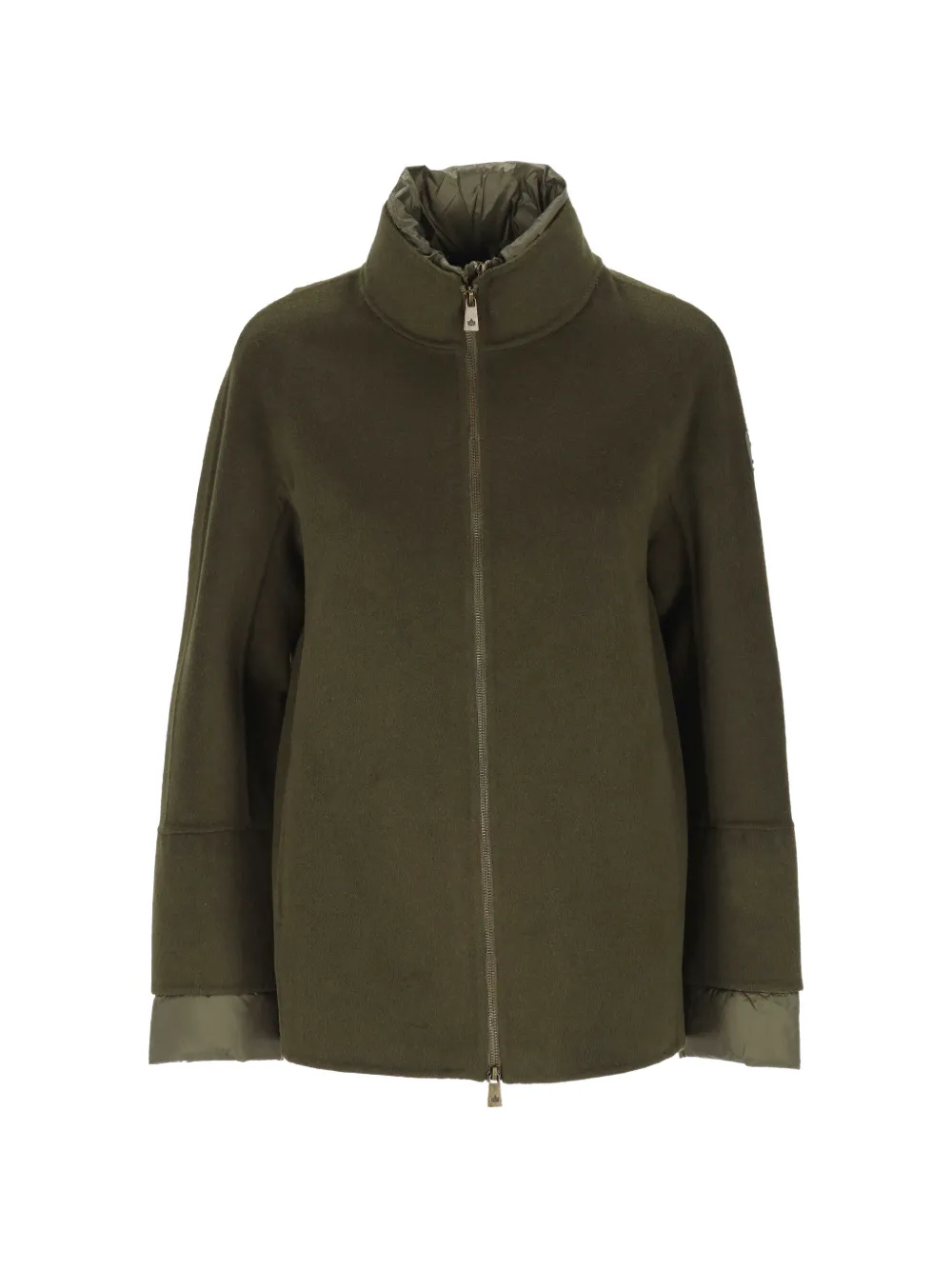 Canadian high-neck zip-up jacket Groen