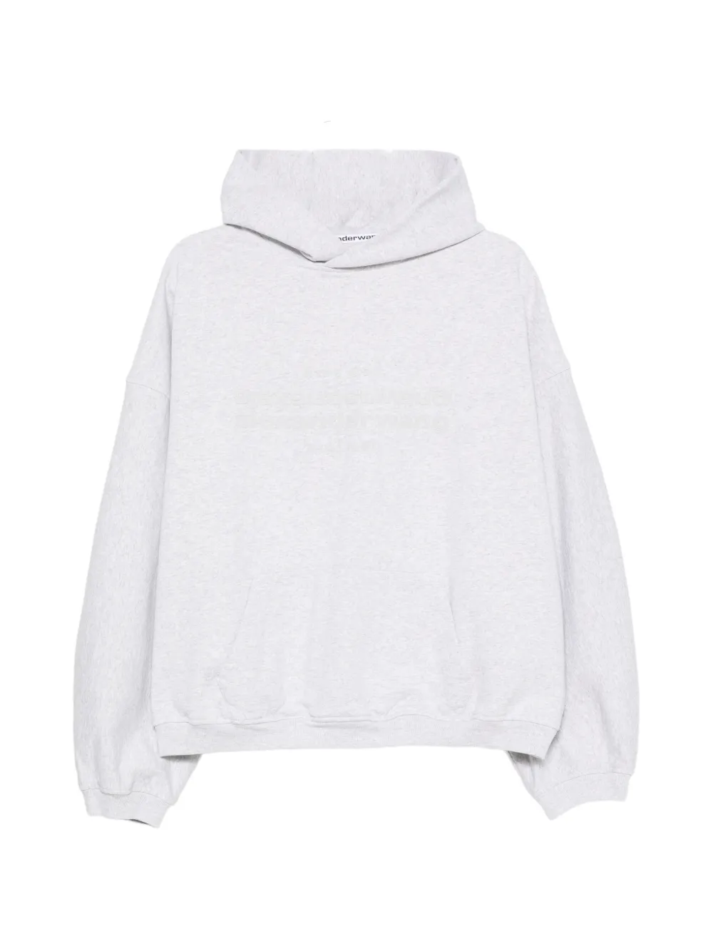 Alexander Wang logo-print oversized hoodie Grijs