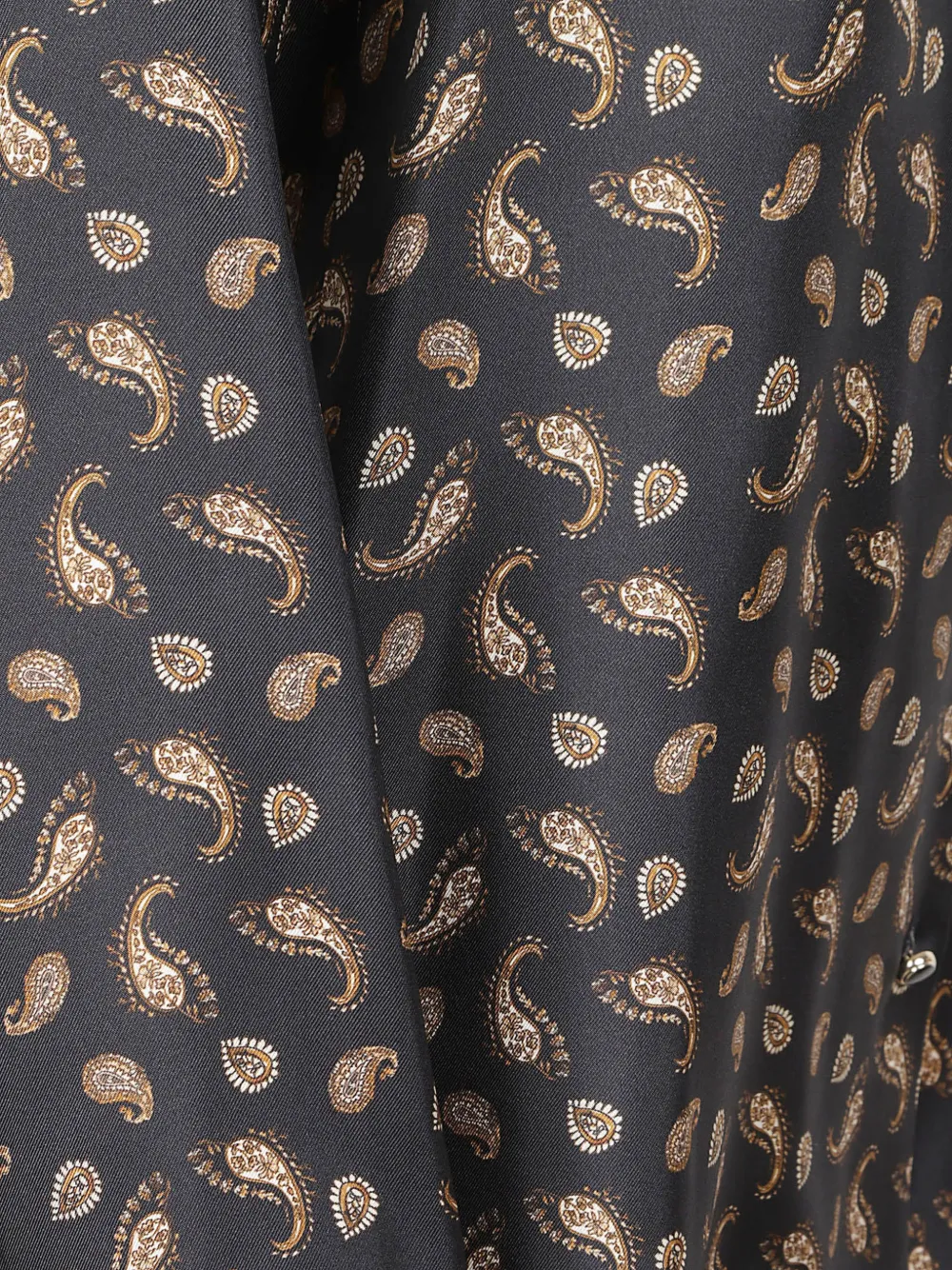 Max Mara paisley-print silk shirt Blauw