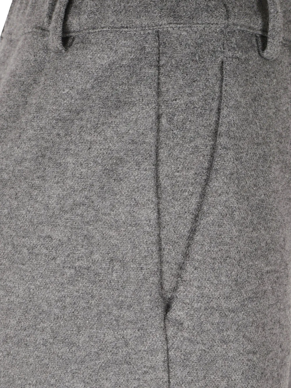Weekend Max Mara mélange-effect straight-leg trousers Grijs