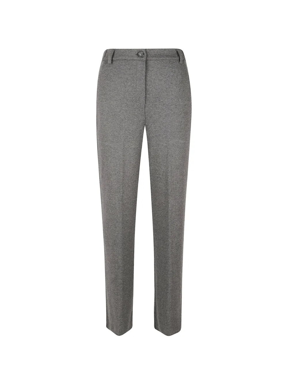 Weekend Max Mara mélange-effect straight-leg trousers Grijs