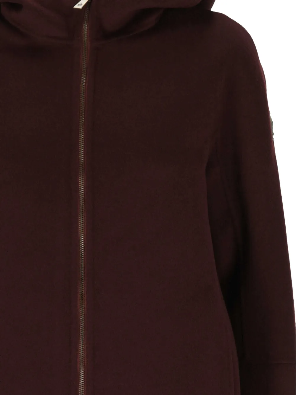 Canadian hooded zip-up coat Rood