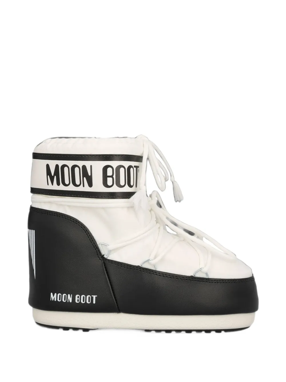 Moon Boot Icon low white nylon boots - Blanc