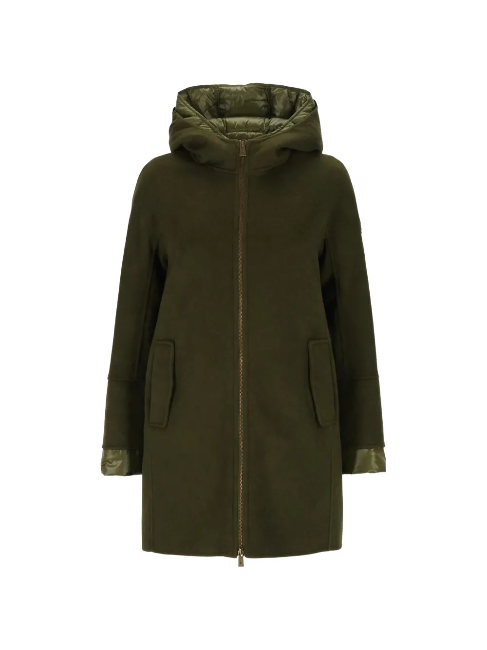 Canadian hooded zip-up coat Groen