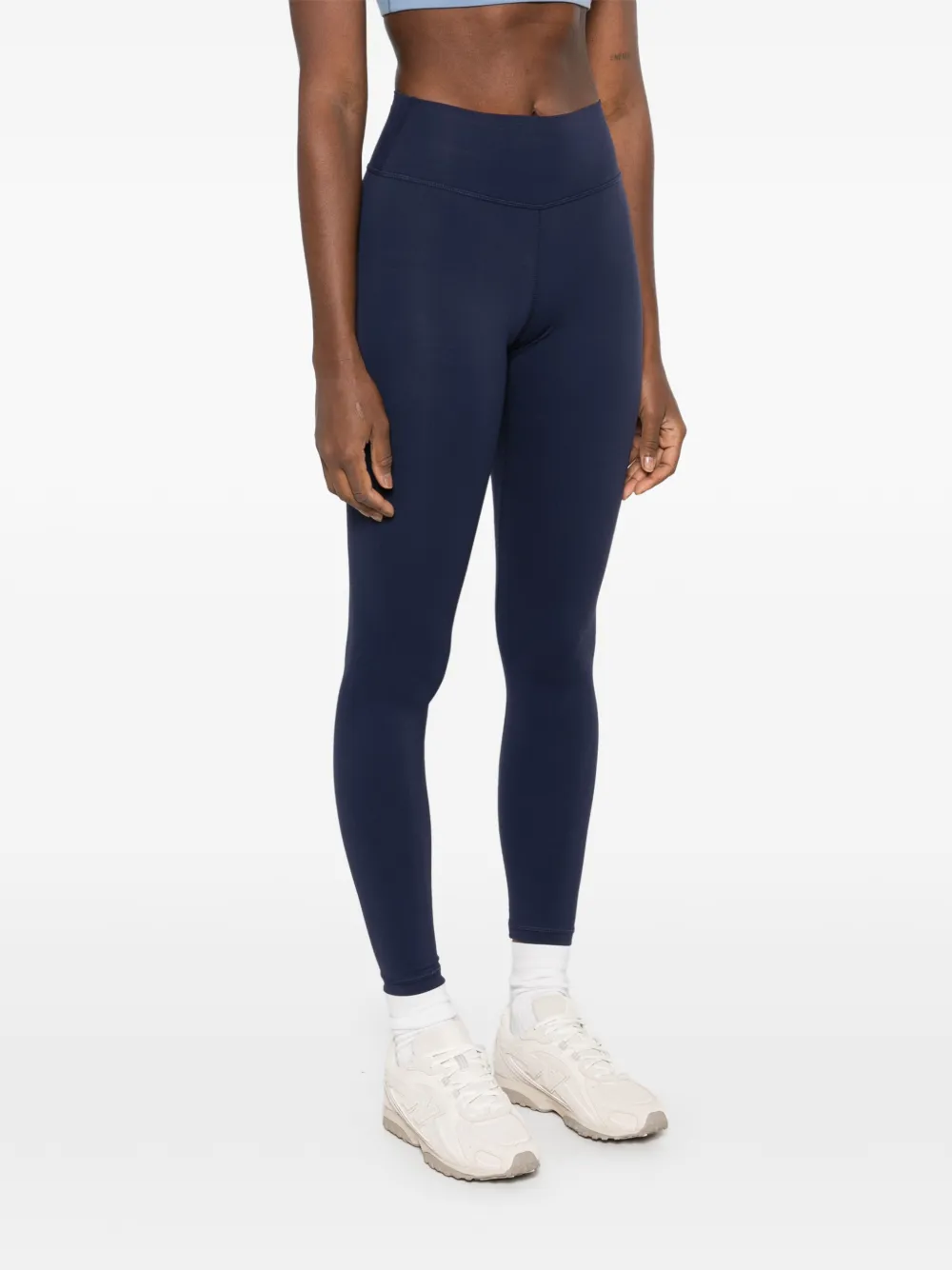 Sporty & Rich logo-print leggings Blauw