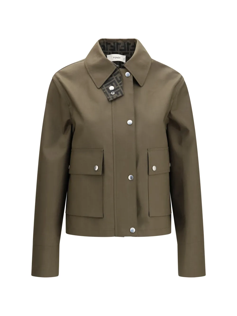 FENDI Jacket Green fabric blouson Groen