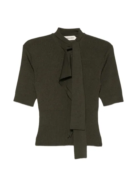 Namacheko ribbed tie-neck sweater