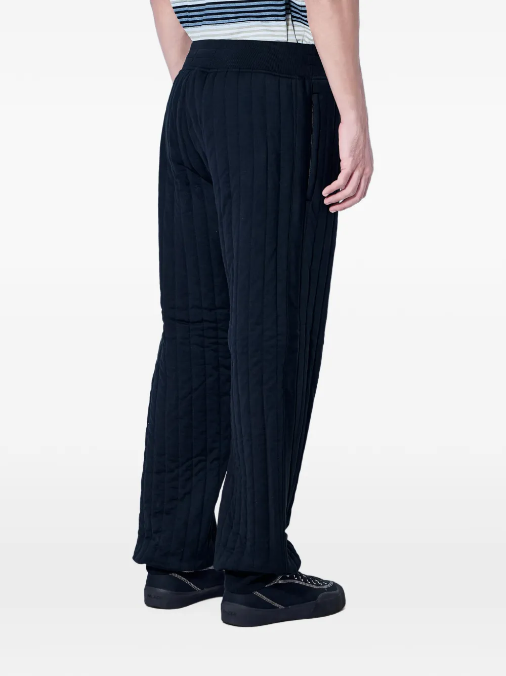 Fred Perry quilted track pants Zwart