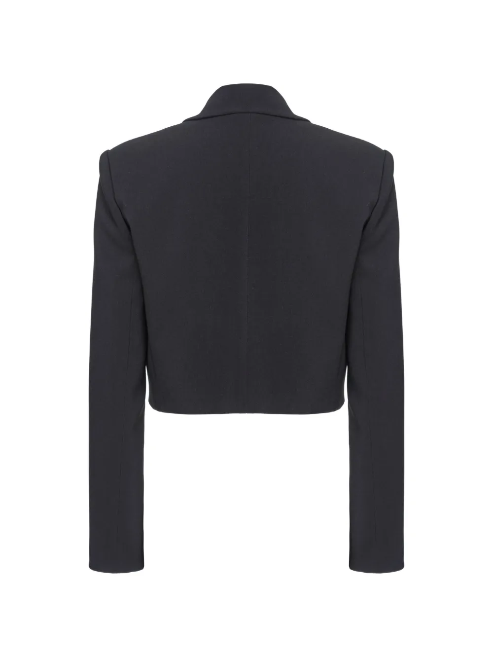 PINKO cropped notch-lapel blazer Zwart