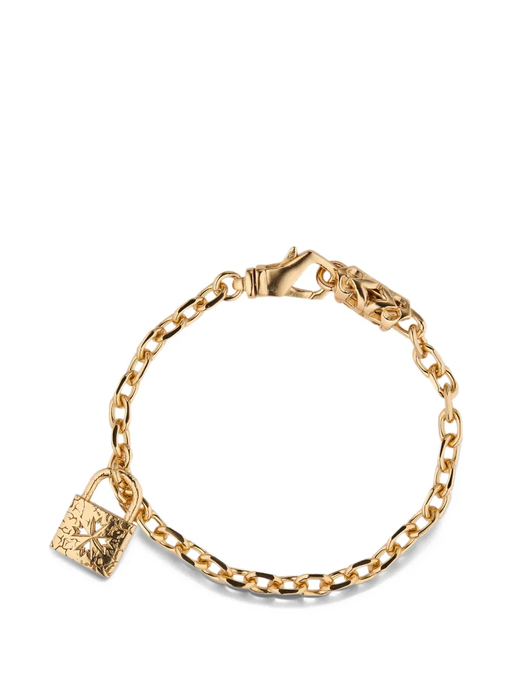 Emanuele Bicocchi engraved padlock chain bracelet - Oro