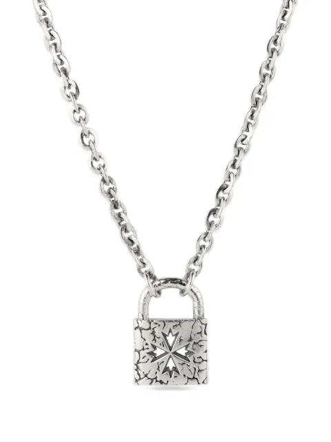 Emanuele Bicocchi Large Logo Lock necklace