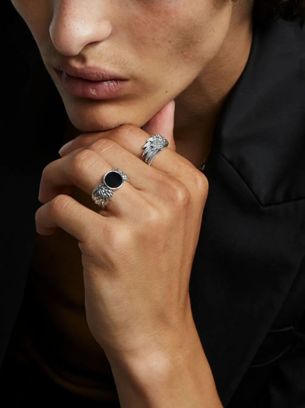 Emanuele Bicocchi Ala wing ring - Argento