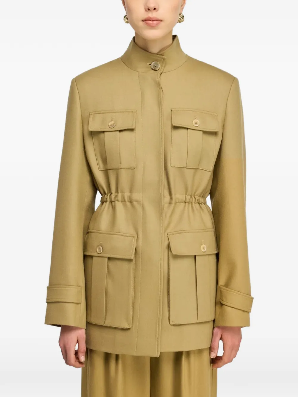 Semicouture Tracie military jacket Beige