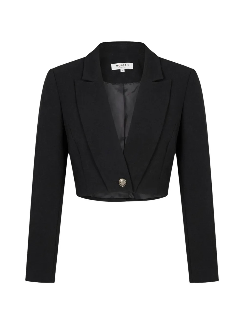 Morgan cropped blazer - Nero