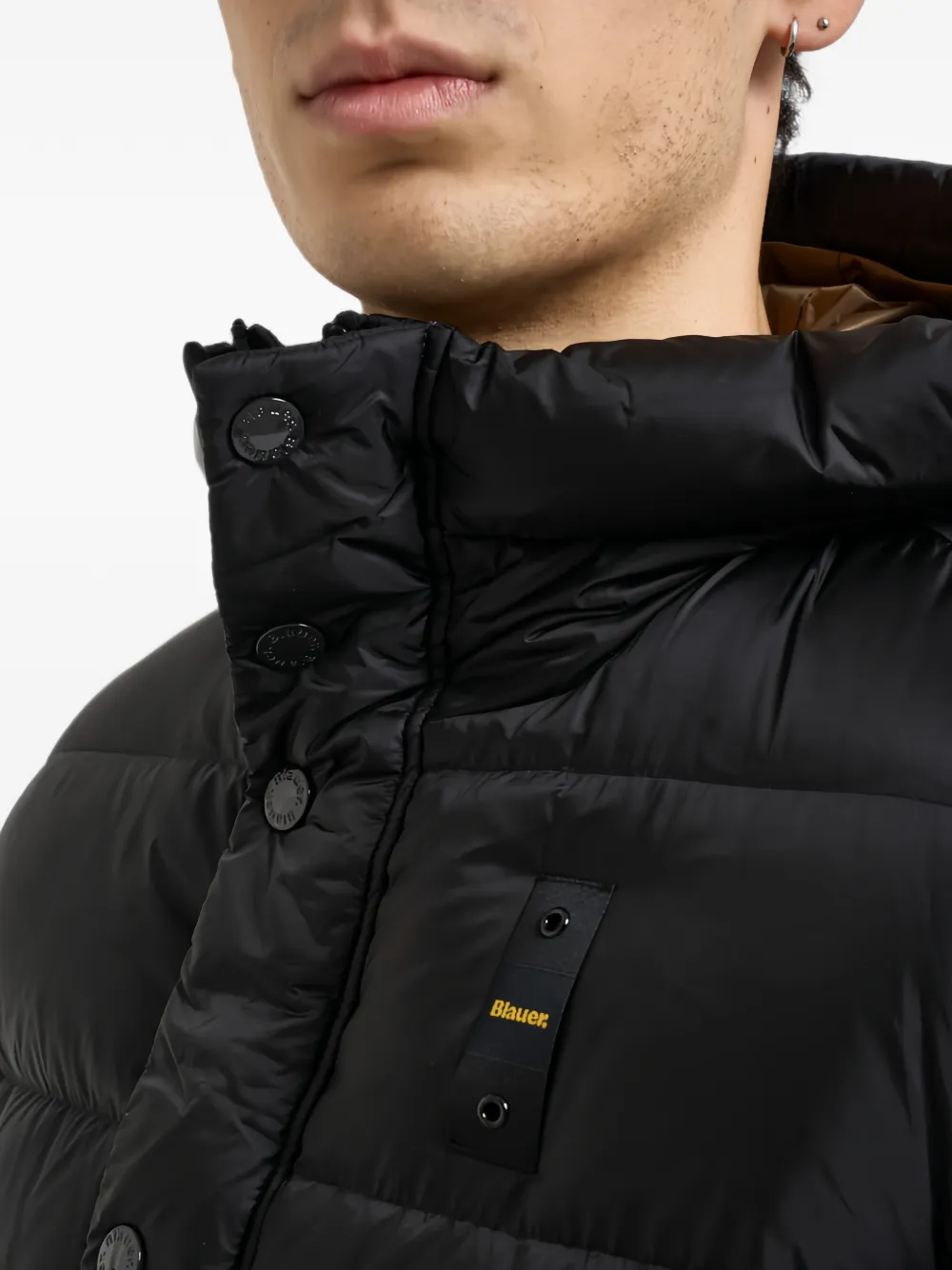 Blauer Clipper padded jacket Zwart