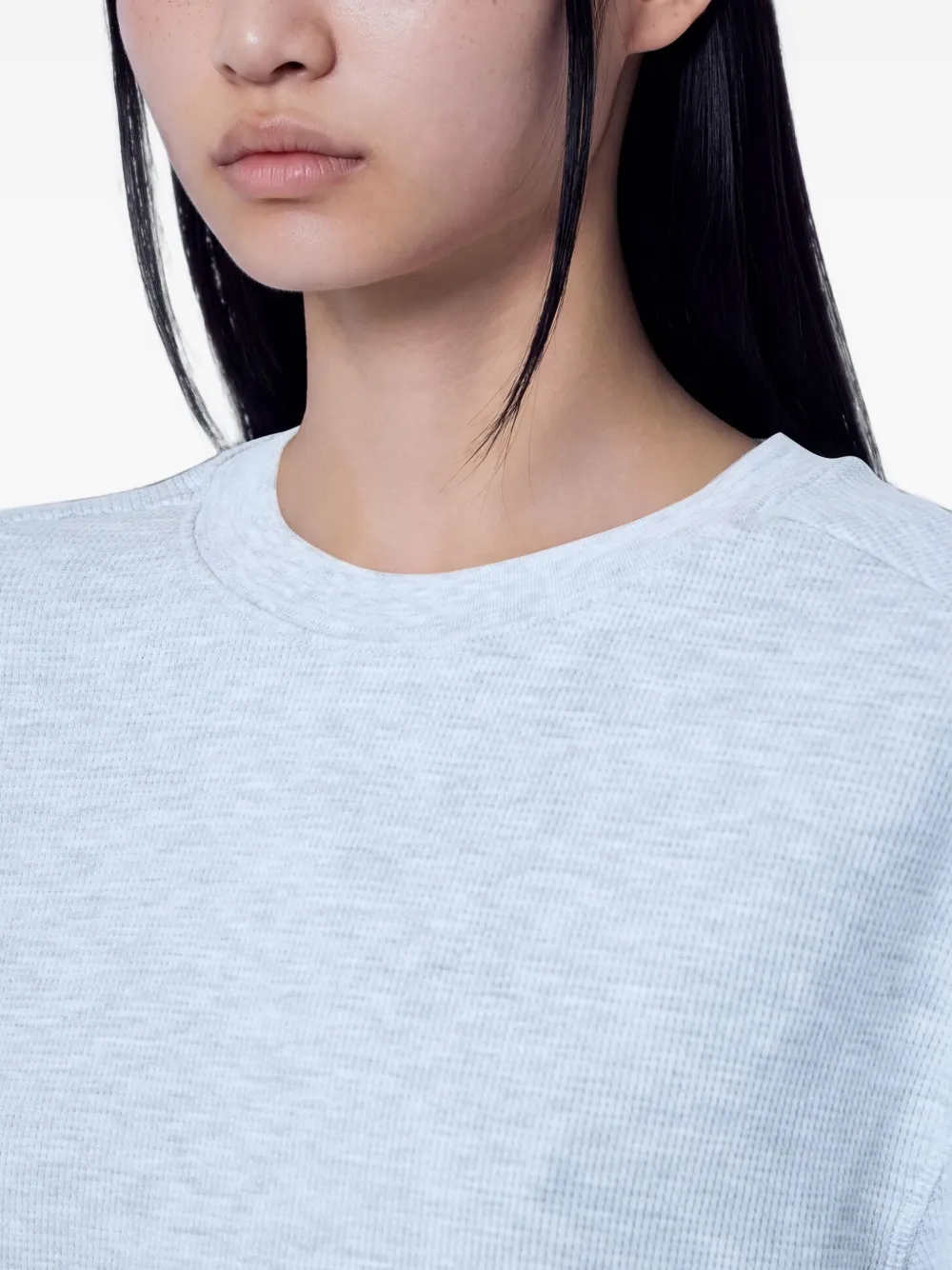 ENTIRE STUDIOS ribbed-trim long-sleeve T-shirt Grijs