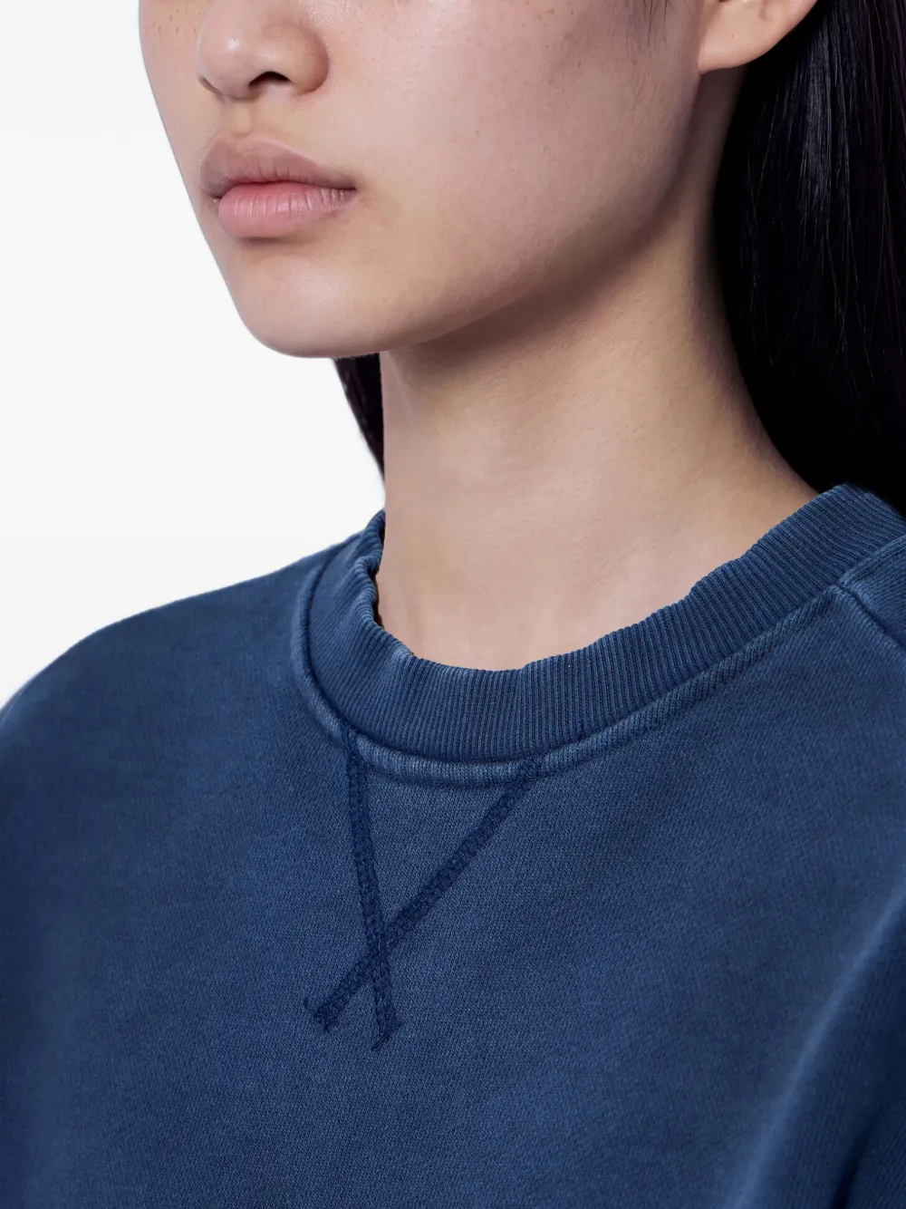 ENTIRE STUDIOS crew-neck cotton-jersey sweatshirt Blauw