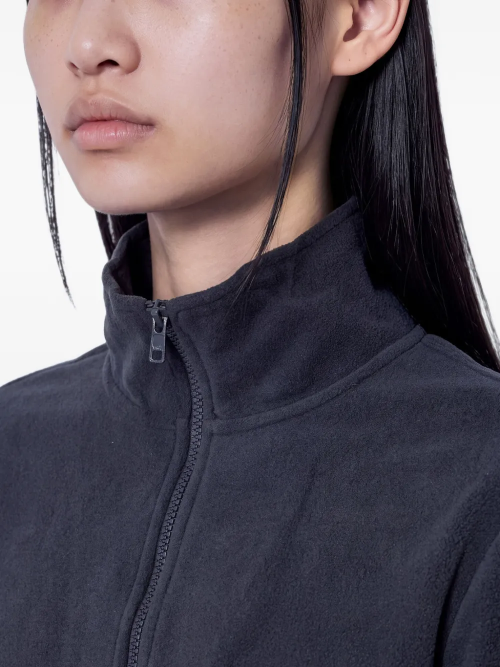 ENTIRE STUDIOS half-zip fleece sweater Blauw