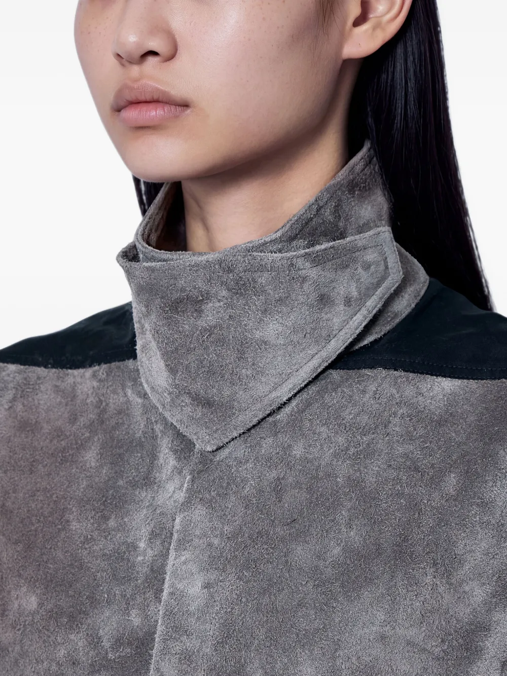 Rick Owens throat latch sl shirt Grijs
